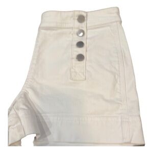 LOFT White High Waist‎ Shorts with Nautical Flair